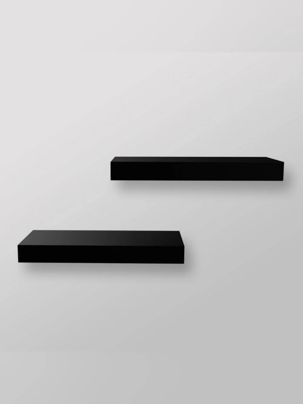 Threshold Black Floating Wall Shelves - Set of 2